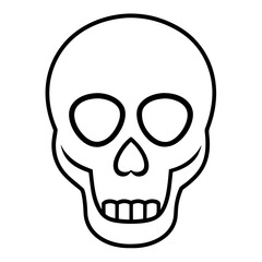 Skull Icons Silhouette Vector Illustration Bold and Edgy Graphics for Creative Projects