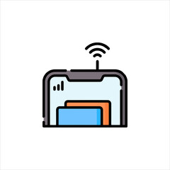 vector illustration of a wallet