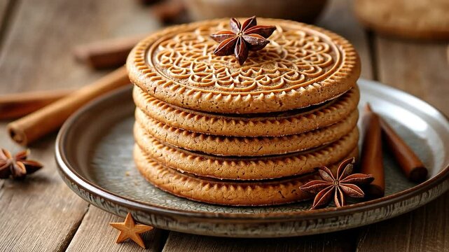 speculaas dutch spiced cookies video