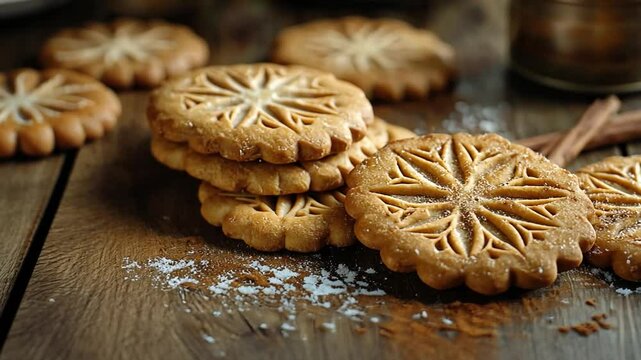 speculaas dutch spiced cookies video