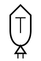 vector icon of a cross