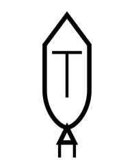 vector illustration of a cross