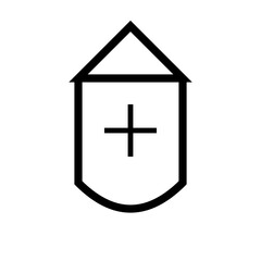 icon with cross