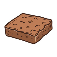 brownie square icon, brownie square vector illustration-simple illustration of brownie square, perfect for brownie square logos and icons