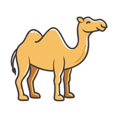 camel icon, camel vector illustration-simple illustration of camel, perfect for camel logos and icons