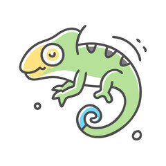 chameleon icon, chameleon vector illustration-simple illustration of chameleon, perfect for chameleon logos and icons