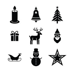 Christmas Icons Bundle | Flat Vector Holiday Graphics