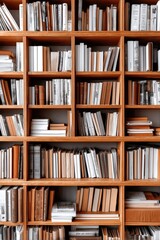 A collection of architectural books and journals, stacked neatly on a shelf - creative organized reading