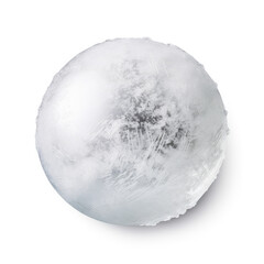 frozen ice on transparent background
