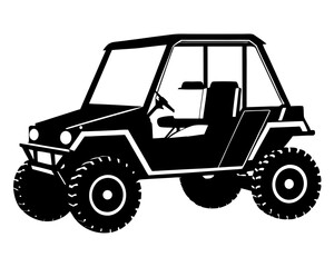 Naklejka premium UTV Car Vector Silhouettes & Icons | High-Quality SVG Files for Design & Print