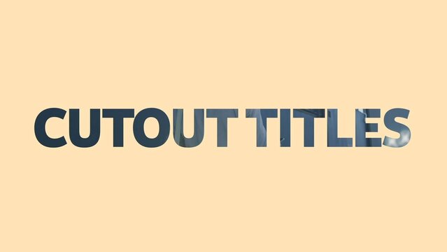 Cutout Titles