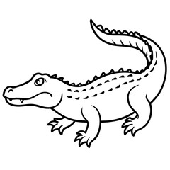 Fototapeta premium Line art collection of aquatic and wetland creatures, featuring elegant and minimal illustrations of fish, amphibians, birds, and aquatic animals. Perfect for nature-themed designs, educational materi