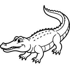 Line art collection of aquatic and wetland creatures, featuring elegant and minimal illustrations of fish, amphibians, birds, and aquatic animals. Perfect for nature-themed designs, educational materi