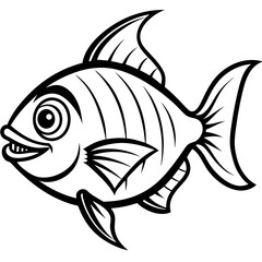 fish isolated on white background