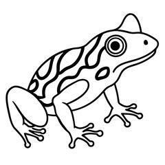 Line art collection of aquatic and wetland creatures, featuring elegant and minimal illustrations of fish, amphibians, birds, and aquatic animals. Perfect for nature-themed designs, educational materi