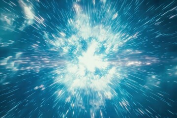 Dynamic Abstract Background of Cosmic Explosion in Vivid Colors