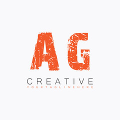 initial monogram logo with letter creative design.
