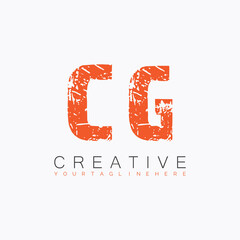 initial monogram logo with letter creative design.
