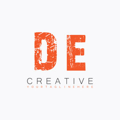 initial monogram logo with letter creative design.
