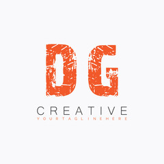 initial monogram logo with letter creative design.
