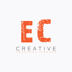 initial monogram logo with letter creative design.
