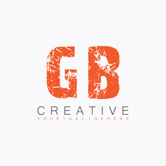 initial monogram logo with letter creative design.
