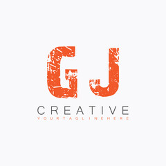 initial monogram logo with letter creative design.
