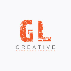 initial monogram logo with letter creative design.
