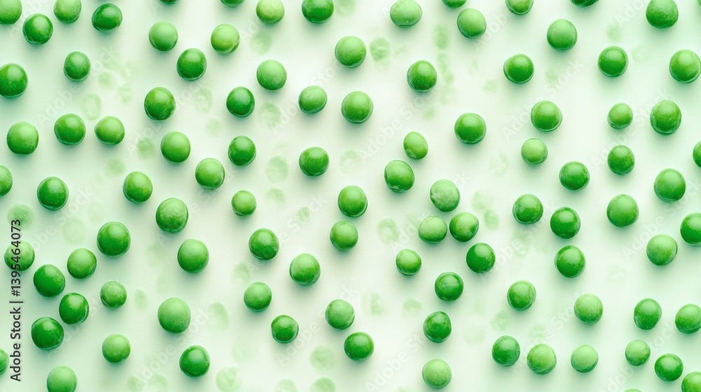Poster abstract green sphere pattern on light background for creative projects