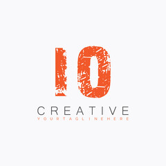 initial monogram logo with letter creative design.
