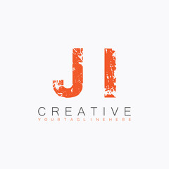 initial monogram logo with letter creative design.

