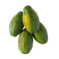 Papaya Isolated On Transparent Background, ideal for tropical fruit and healthy food designs