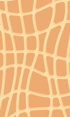 Peanut shell texture, Peanuts pattern. Vector background with stripes Peanuts