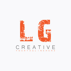 initial monogram logo with letter creative design.
