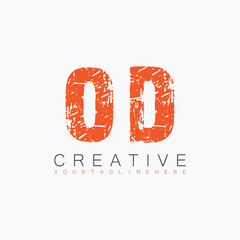 initial monogram logo with letter creative design.
