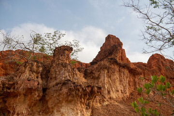 Depresja Marafa (Hell's Kitchen) okolice Malindi, Kenia, Afryka. Nazwę zawdzięcza temperaturze, która panuje we wnętrzu tego wąwozu. Został on stworzony przez wiatr i deszcz w ciągu tysiącleci. © Kamil_k2p