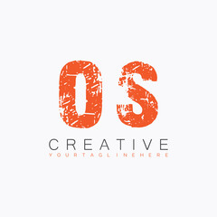 initial monogram logo with letter creative design.
