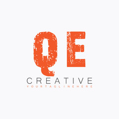 initial monogram logo with letter creative design.
