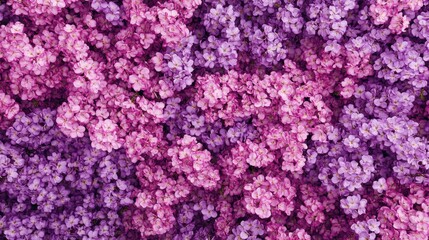 Obraz premium Vibrant Purple and Pink Flowers Creating a Colorful Floral Background