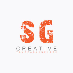 initial monogram logo with letter creative design.
