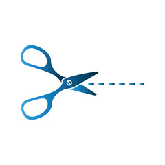 Scissor icon design template