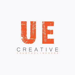 initial monogram logo with letter creative design.
