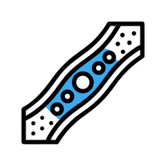 Artery and Vein Cross Section Icon Design