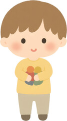 Fototapeta premium 순수한미소의어린이일러스트