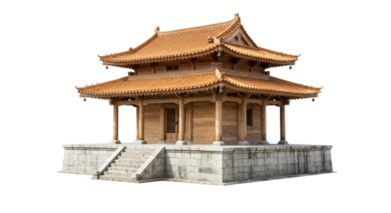 Isolated Asian Temple