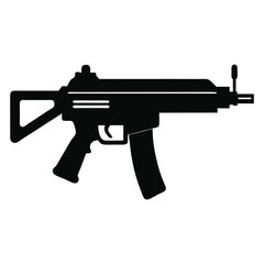 Gun silhouette art illustration.