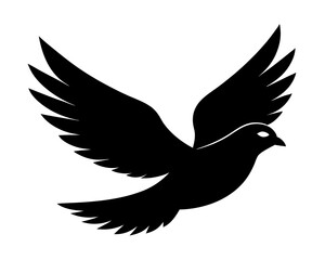 Dove Vector Silhouettes & SVG Icons | Peace, Love & Spiritual Bird Design