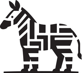 Okapi Body Stripe Blocks Logo Vector