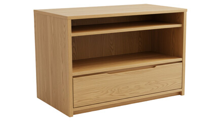 Isolated Wooden Cabinet