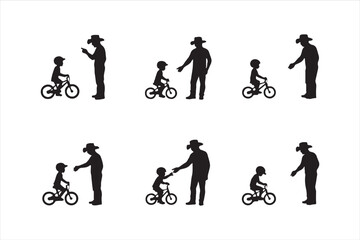 Father Teaching Baby to Ride Bicycle – Cute Family Vector Illustration

Dad and Baby Learning to Ride Bike – Parenting Moment Clipart

Father and Child Bicycle Ride – Wholesome Flat Vector Art

Baby’s